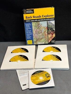 National Geographic Back Roads Explorer 17 CD-ROM PC Topographic Maps 50 States - Image 1 of 4