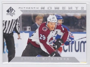 18/19 SP AUTHENTIC...NATHAN MacKINNON...AUTHENTIC MOMENTS..CARD # 112..AVALANCHE - Picture 1 of 1