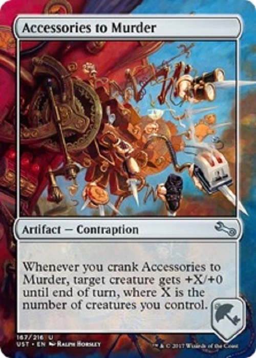 MTG 1X Accessories to Murder NM Unstable card Magic The Gathering  - Image 1 of 1
