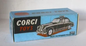 Caja Repro Corgi Nr.209 Riley Pathfinder Coche de Policía Caja Azul - Imagen 1 de 1