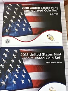 2018 United States Mint Uncirculated Coin Set Philadelphia & Denver New - Picture 1 of 1