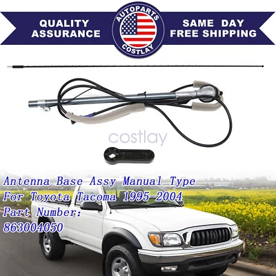 8630004050 1 juego para Toyota Tacoma 1995-2004 conjunto base antena tipo manual Foto 1 de 4
