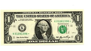 STATI UNITI BANCONOTA DA 1 DOLLARO - serie 2006 - SERIE SOST. CON ASTERISCO RARA - Imagen 1 de 2