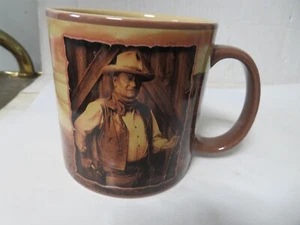 Collector Mug John Wayne Large Quote Cup Glass Vandor Brown The Duke Western - Picture 1 of 7