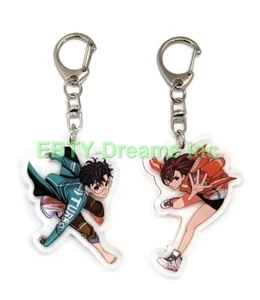 Set Of 2 Dandadan Acrylic Keychain Momo Ayase, Ken Takakura (Okarun) v5 - Picture 1 of 2