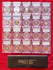 Coin Lot 20 Pcgs Certified Coins with Storage Box Mix Set Proof/Ms Silver/Other