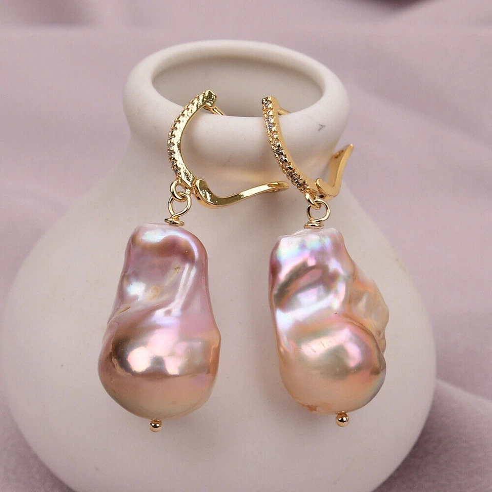 Juegos de aretes collar pulsera perlas Keshi barrocas púrpura cultivadas de agua dulce Foto 1 de 1