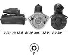 Genuine WAI Starter Motor for VW Crafter TDi BJM 2.5 Litre (09/2006-12/2011)