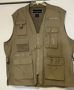 FIELD & STREAM Weste Herren XXL Khaki Safari Fotograf Reise Utility Angeln - Bild 1 von 7
