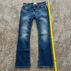 Fibbia BKE Jeans Donna 28R Blu Elasticizzato Denim Stella Stivaletto Taglio Basso Distress - Foto 1 di 10
