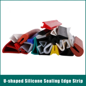 Silicone Rubber Seal Edge Strip Edging Trim U-shaped Edge Protector Door Window - Picture 1 of 76