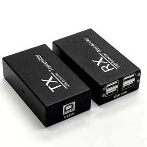 120M 4 USB Extender über RJ45 Ethernet CAT6 Kabel für UBS Maus Tastatur Scanner - Bild 1 von 8