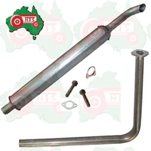 Fits For Massey Ferguson Downswept Exhaust Pipe Muffler TE20 35 135 Petrol - Picture 1 of 5