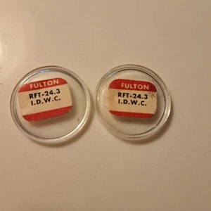I.D.W.C. ROUND Wristwatch W-C Glass Crystals NOS - Picture 1 of 1