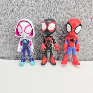 Spidey and His Amazing Friends Figures Lot Of Three 4" Super Hero Toys Hasbro - Picture 1 of 9