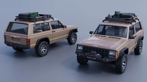 ABS-LIKE RESIN 3D PRINTED 1/25 1984 JEEP CHEROKEE XJ CUSTOM 2-DOOR KIT - Picture 1 of 15