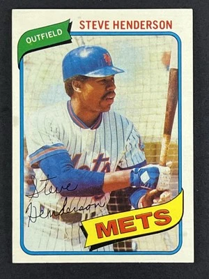 1980 Topps Steve Henderson New York Mets #299 - Image 1 of 3