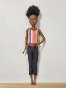 Barbie Fashionista AA Doll Black Curly Hair African American Stacie Skipper C83 - Picture 1 of 10