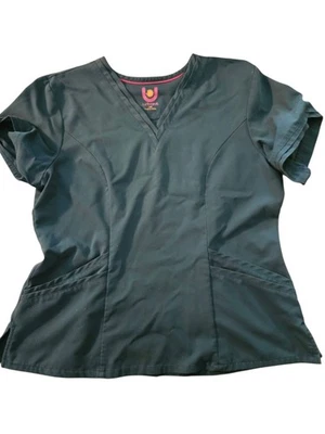 Blusa Médica Urbane Performance Para Mujer Verde Azulado Cuello en V Talla L Foto 1 de 4