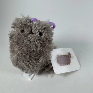 Gund Peluche Pusheen Gatto Grigio Shaggy Portachiavi Con Etichetta 3,5" 2019 Giocattolo - Foto 1 di 10