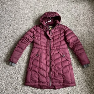 Cabela's Puffer Jacket Women’s Large Purple 650 Down Jacket Detachable Good - Picture 1 of 16