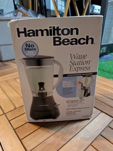 Hamilton Beach Wave Station Espresso Dispenser Frullatore Nero Nuovo Scatola Danneggiata - Foto 1 di 4