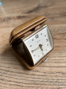 Swiza 7 Jewels Klapp Reisewecker Vintage Swiss Made - voll funktionsfähig! - Bild 1 von 8
