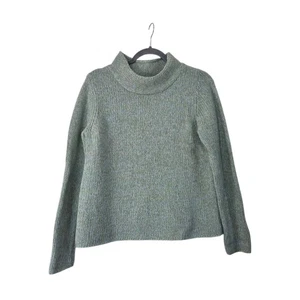 Eileen Fisher Light Green Wool Cashmere Blend Marled Pullover Sweater, Sz Small - Picture 1 of 11
