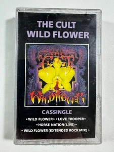 THE CULT : Wild Flower CASSINGLE *SEALED* CASSETTE BEGGARS BANQUET UK IMPORT - Picture 1 of 3
