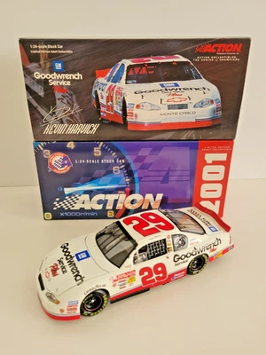 Kevin Harvick #29 NASCAR Goodwrench 2001 diecast 1:24 con rayas amarillas de novato Foto 1 de 4