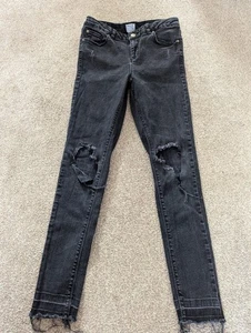 Miss Selfridge Women’s Black Jeans Size 10 Waist 28 Inside Leg 32 Skinny Fit - Picture 1 of 9