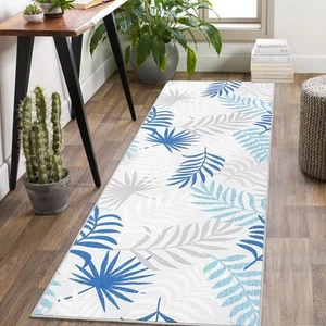 Runner Rug 2x6 Washable Rugs for Entryway Office Bedroom Non Slip Botanical L... - Picture 1 of 7