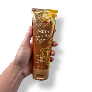 Bath & Body Works Warm Vanilla Sugar Body Cream 8oz 24 Hour Ultra Shea Lotion - Picture 1 of 3