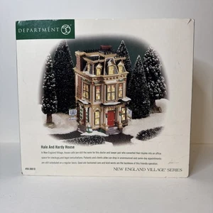 HALE & HARDY HOUSE-DEPT 56-NEW ENGLAND VILLAGE SERIES-1999-WITH SIGNS-IN BOX - Picture 1 of 4