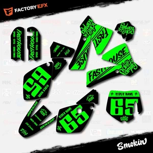 Kit de gráficos de carreras ahumado negro y verde para 02-08 KTM 65sx 65 sx calcomanía pegatina - Imagen 1 de 6