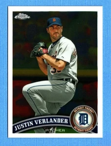 2011 Topps Chrome #115 Justin Verlander Detroit Tigers - Picture 1 of 1