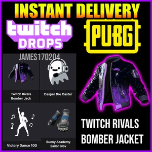 PUBG TWITCH DROPS | 2025 October | Twitch Rivals Bomber Jacket - Picture 1 of 1
