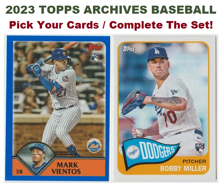 2023 Topps Archives  Baseball - Pick Your Cards / Complete The Set! - Image 1 of 1