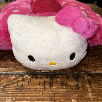 Travesseiro Hello Kitty rosa Dream Lites animais de estimação luz noturna estrelas lua 2013  - Imagem 1 de 3