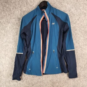 New Balance Jacket Womens Small Blue Activewear Dry Performance 10400 - Picture 1 of 13