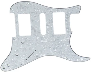 Neu Pickguard STRATOCASTER Hsh Weiß Pearl für Gitarre STRAT - Picture 1 of 4