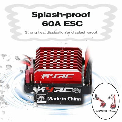 Brush Motor ESC 60A Part Universal for 1/10 RC Model Crawler Touring Car - Image 1 of 2
