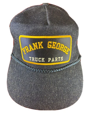 Sombrero de mezclilla vintage Frank George Truck Parts Snapback Foto 1 de 4