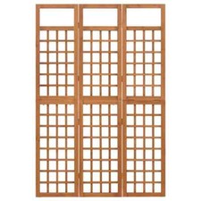 AX Paravento Divisorio Stanza Abete Legno Massello Pieghevole 1.21x1.805m 316478