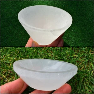 Selenite Crystal Plate Dish Bowl Grade A Charging Cleansing Wand Skull UK BUY✔ - Picture 1 of 10