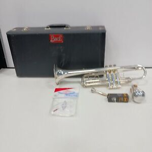 Vincent Bach TR300 Silver Tone Trumpet with Accessories in Case
