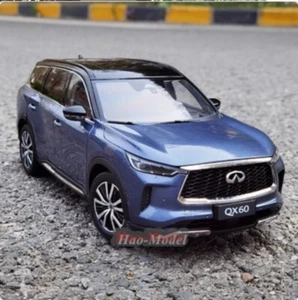 1:18 2022 Infiniti QX60 SUV Diecast Coche Modelo Colección Exhibición Adultos Juguete Azul - Imagen 1 de 9