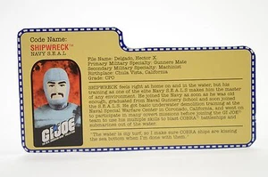 Vintage Original Cobra GI Joe 2002 Shipwreck V.3 File Card - Picture 1 of 1