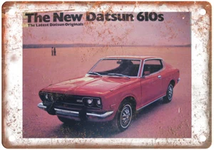 Vintage Datsun Sunny brochure 1980 Auto Ad Reproduction Metal Sign A11470 - Picture 1 of 2