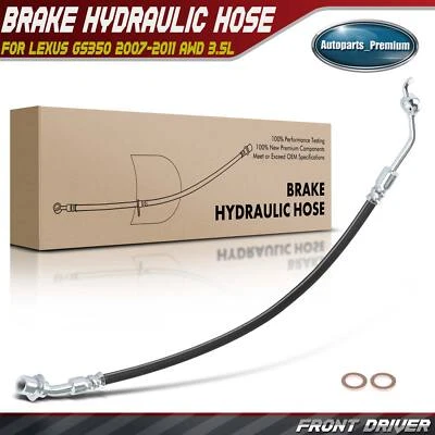Nueva manguera hidráulica de freno delantero izquierdo para Lexus GS350 2007-2011 V6 3,5 L AWD Foto 1 de 4